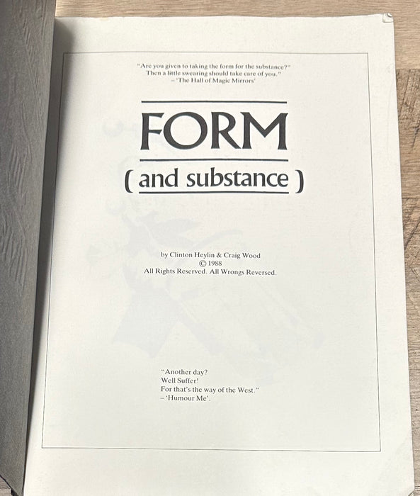 Joy Division - Form and Substance (1st Edition)