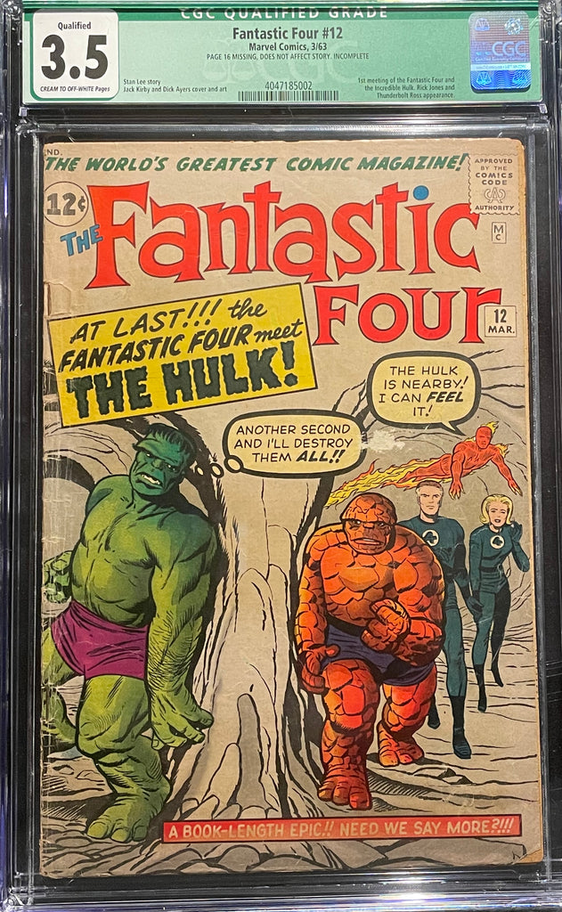 Fantastic Four #12 (Marvel, 1963) CGC 3.5 — Bedo's Collectibles