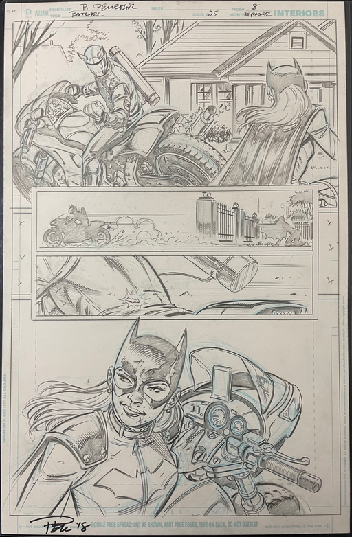 Paul Pelletier Batgirl #25 Story Page 8 Original Art (DC, 2018)
