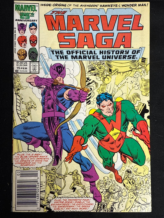 Marvel Saga the Official History of the Marvel Universe # 15 Newsstand FN/VF (7.0)