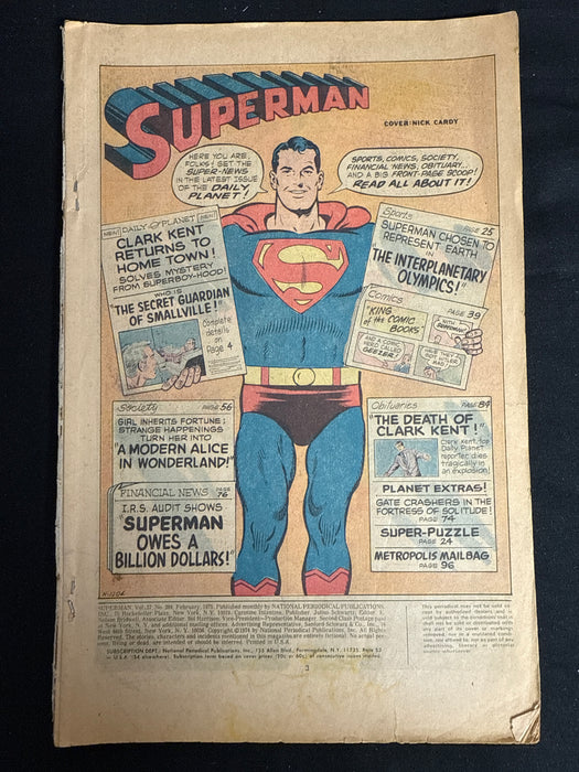Coverless: Superman #284   PR (0.5)