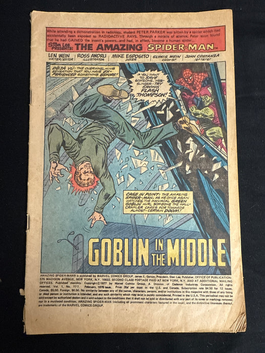 Coverless: Amazing Spider-Man #177   PR (0.5)