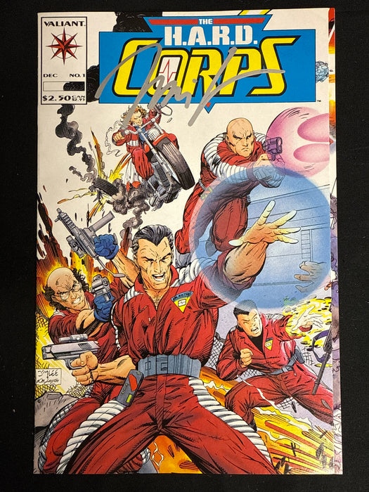 H.A.R.D. Corps #  1  NM (9.4) Signed by Jim Lee