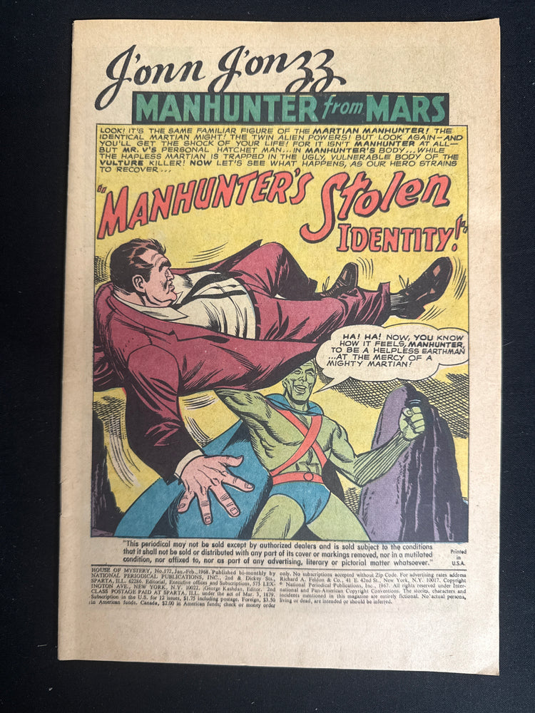 House of Mystery #172   PR (0.5)