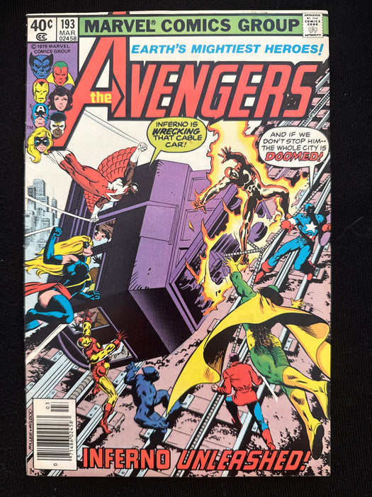 Avengers #193  Newsstand FN+ (6.5)