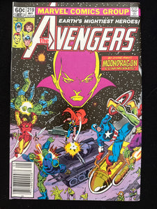 Avengers #219  Newsstand VF- (7.5)
