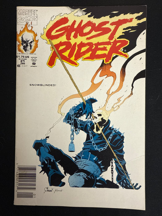 Ghost Rider # 21 Newsstand FN/VF (7.0)