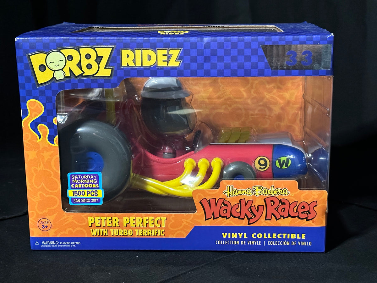 Hanna-Barbera Wacky Races Dorbz Ridez Peter Perfect with Turbo Terrifi ...
