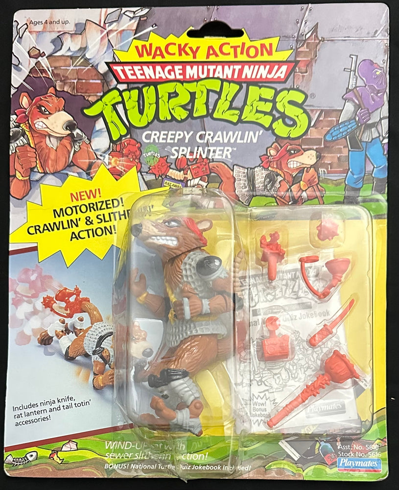 Teenage Mutant Ninja Turtles Creepy Crawlin' Splinter Playmates 1990
