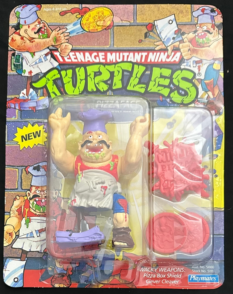 Teenage Mutant Ninja Turtles Pizza Face Playmates 1990 Unpunched