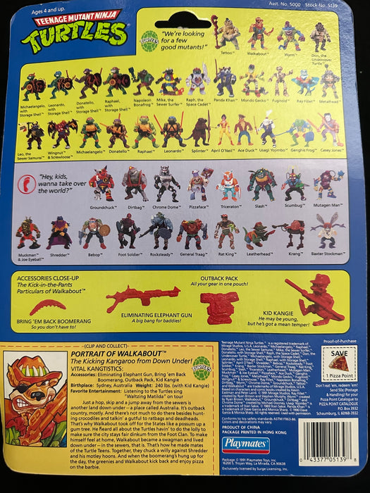 Teenage Mutant Ninja Turtles Walkabout Playmates 1991
