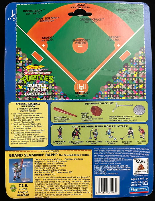 Teenage Mutant Ninja Turtles Grand Slammin' Ralph Playmates 1991