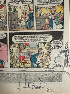 Groo the Wanderer #1 FN/VF (7.0) signed and sketched by Sergio Aragonés