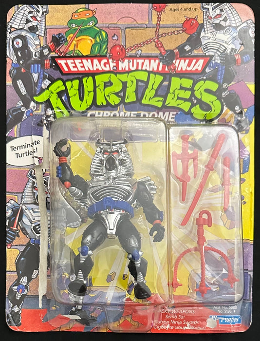 Teenage Mutant Ninja Turtles Chrome Dome Playmates 1991 Unpunched