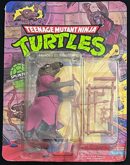 Teenage Mutant Ninja Turtles Splinter Playmates 1988 Unpunched