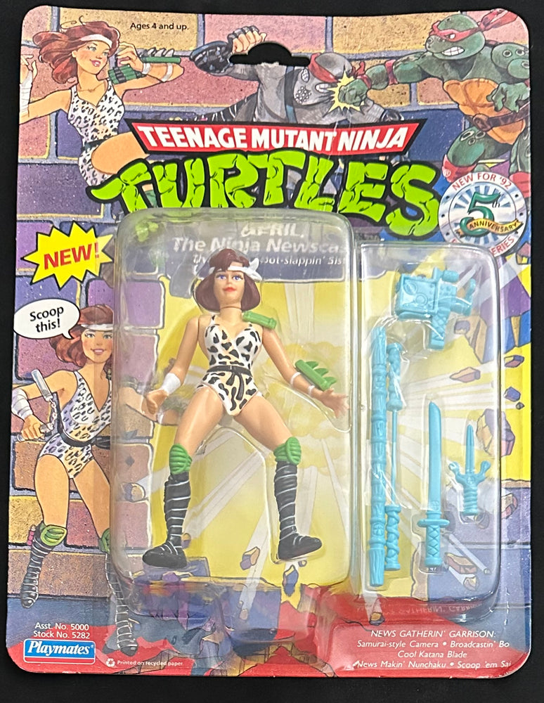 Teenage Mutant Ninja Turtles April O'Neil Ninja Newscaster Playmates 1992