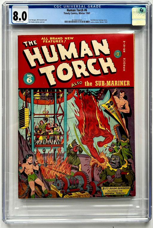 Human Torch #  6  CGC 8.0