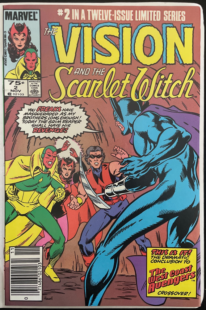 Vision and the Scarlet Witch #  2 Newsstand VF- (7.5)