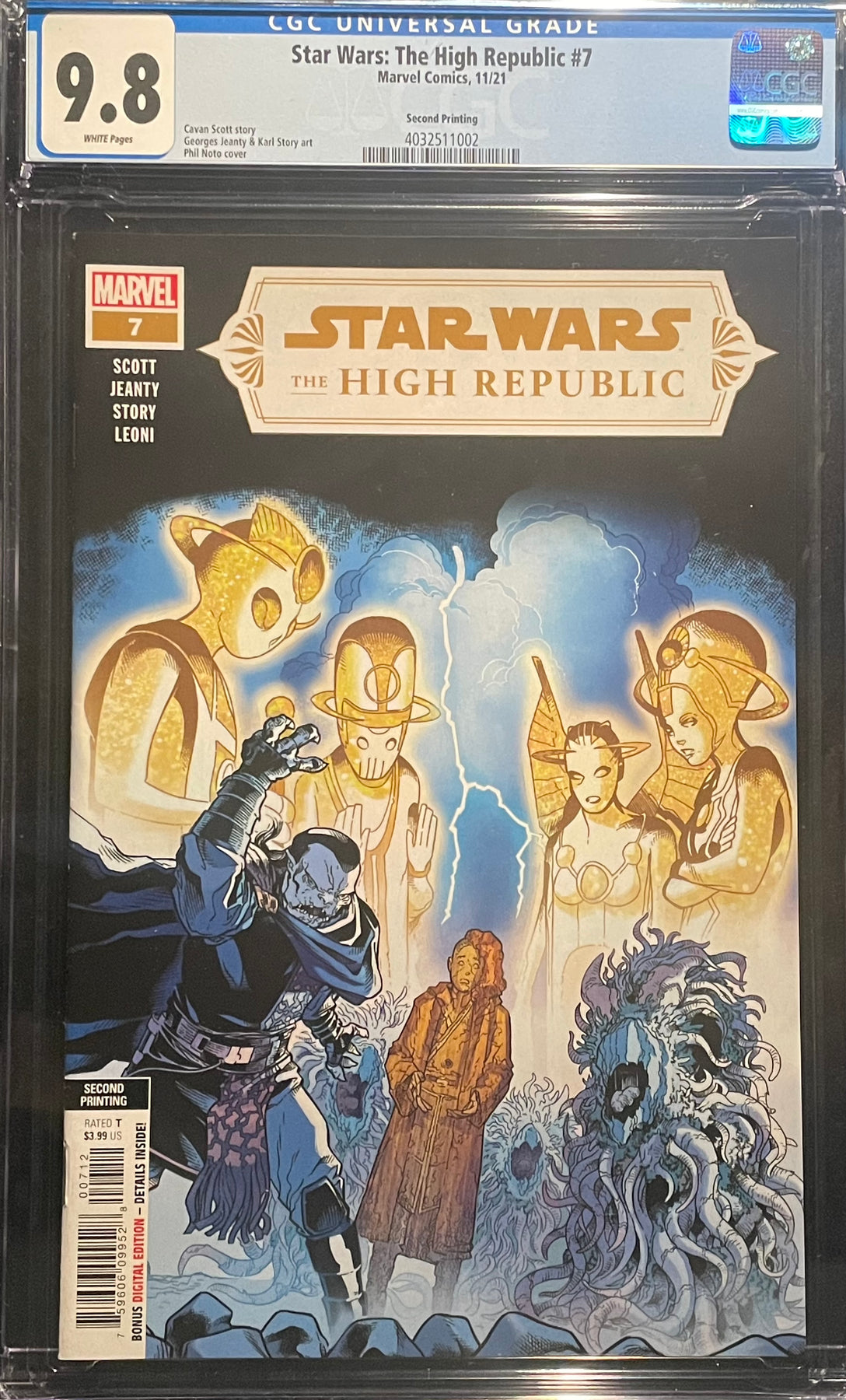 Star Wars High Republic 7 2nd popular cgc 9.8