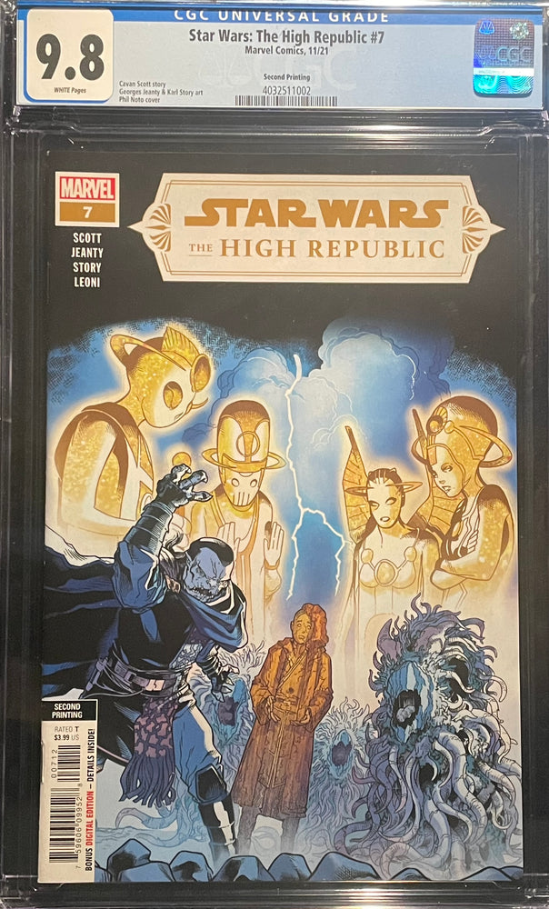 Star Wars: The High Republic #  7 2nd Printing CGC 9.8