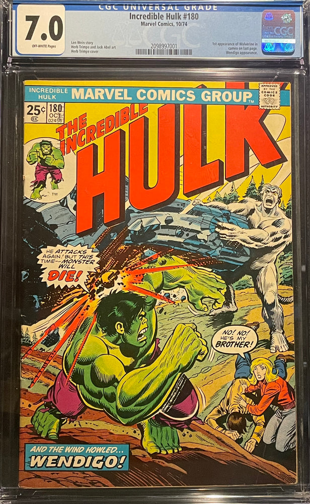 Incredible Hulk #180   CGC 7.0