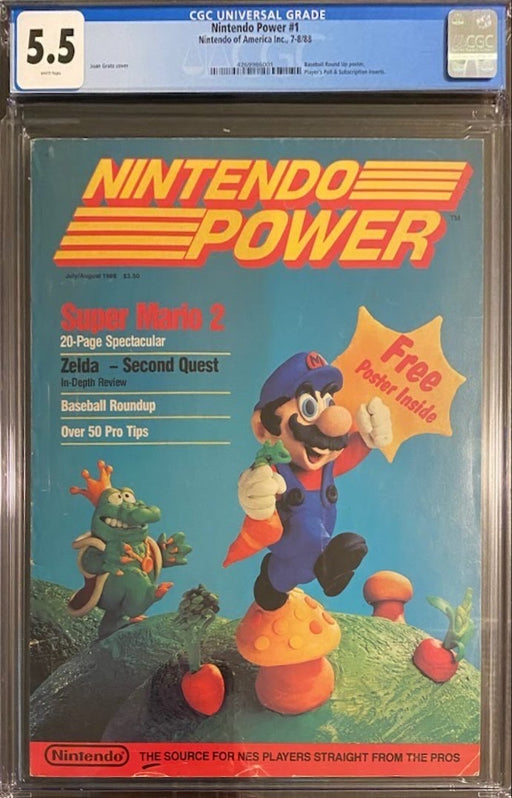 Nintendo Power #  1 CGC 5.5
