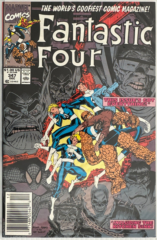 Fantastic Four #347  Newsstand NM- (9.2)