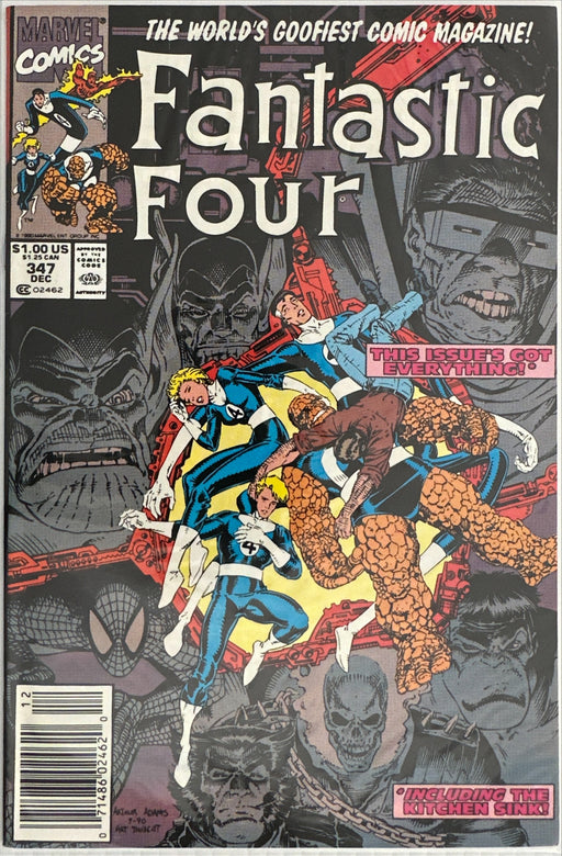 Fantastic Four #347  Newsstand VF+ (8.5)