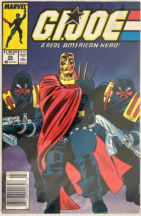G.I. Joe, A Real American Hero # 69 Newsstand FN/VF (7.0)