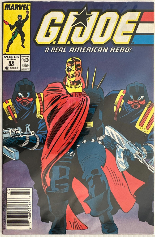 G.I. Joe, A Real American Hero # 69 Newsstand FN/VF (7.0)