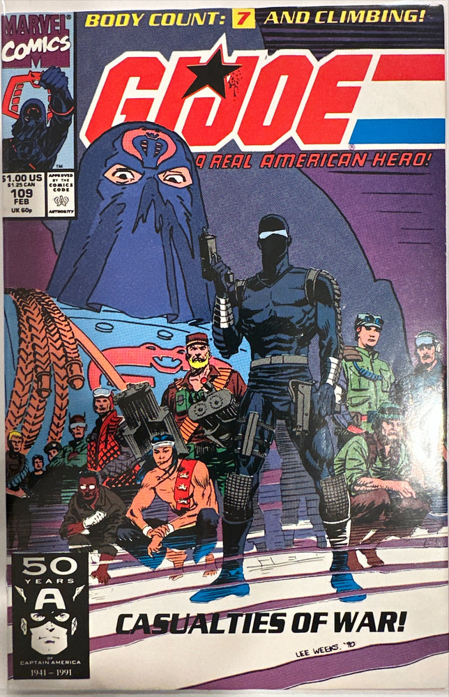 G.I. Joe, A Real American Hero #109  NM- (9.2)