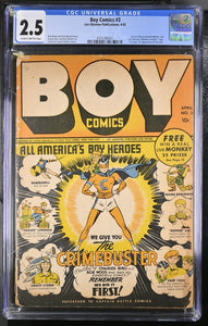 Boy Comics #  3  CGC 2.5