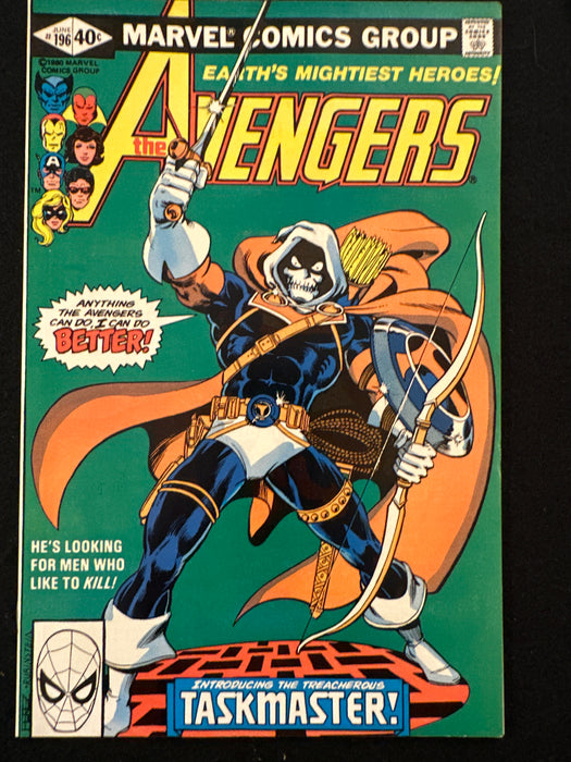 Avengers #196 FN/VF (7.0) 1st Full Taskmaster