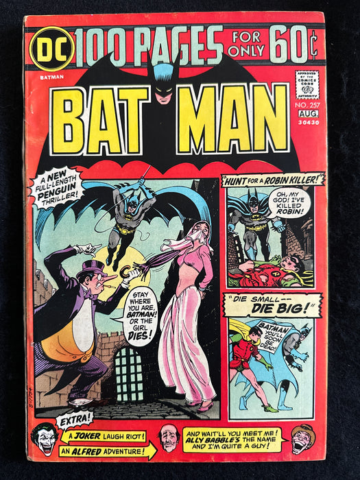 Batman #257 VG/FN (5.0) 100 Pages Joker