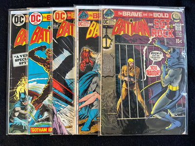 Brave and the Bold #96,101,106,109,110 (5 Issues) Batman Green Arrow Metamorpho