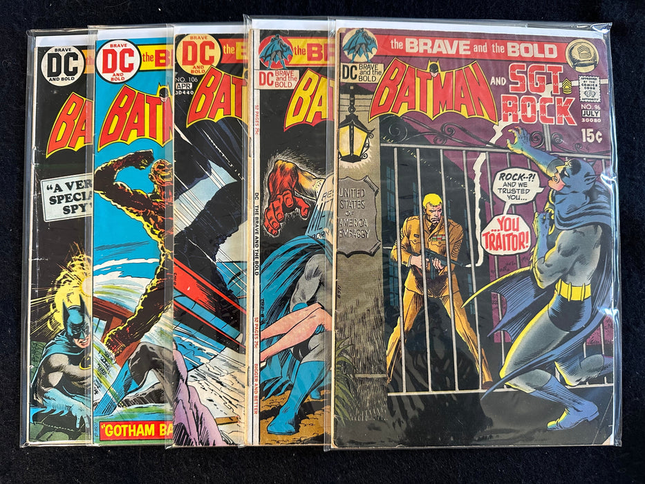 Brave and the Bold #96,101,106,109,110 (5 Issues) Batman Green Arrow Metamorpho