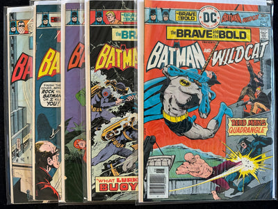 Brave and the Bold #123-127 (5 Issues) Batman Wilcat Sgt Rock