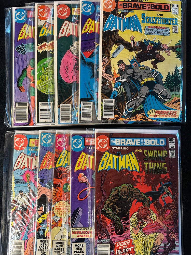 Brave and the Bold #171-180 (10 Issues) Batman Swamp Thing