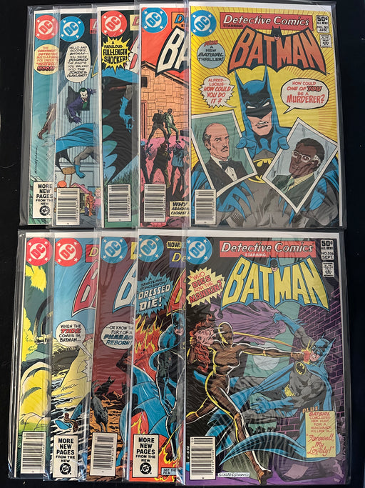 Detective Comics #501-510 (10 Issues) Joker Story