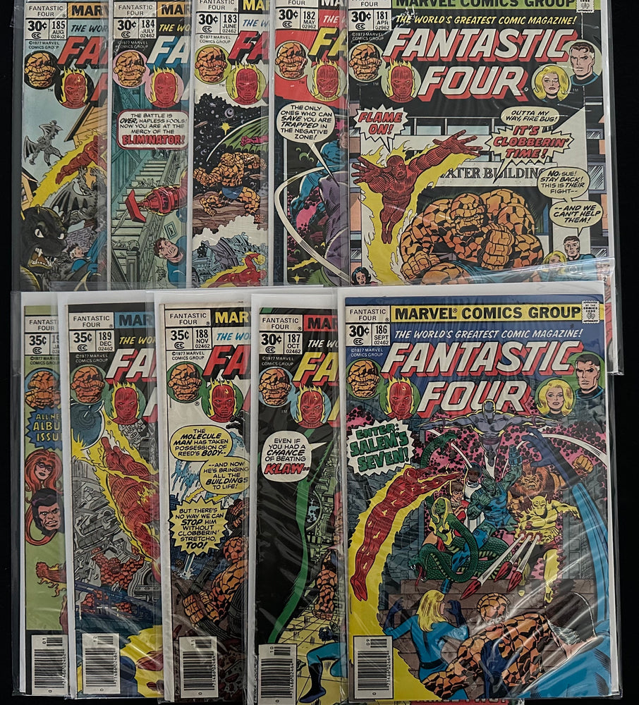Fantastic Four #181-190 (10 Issues)