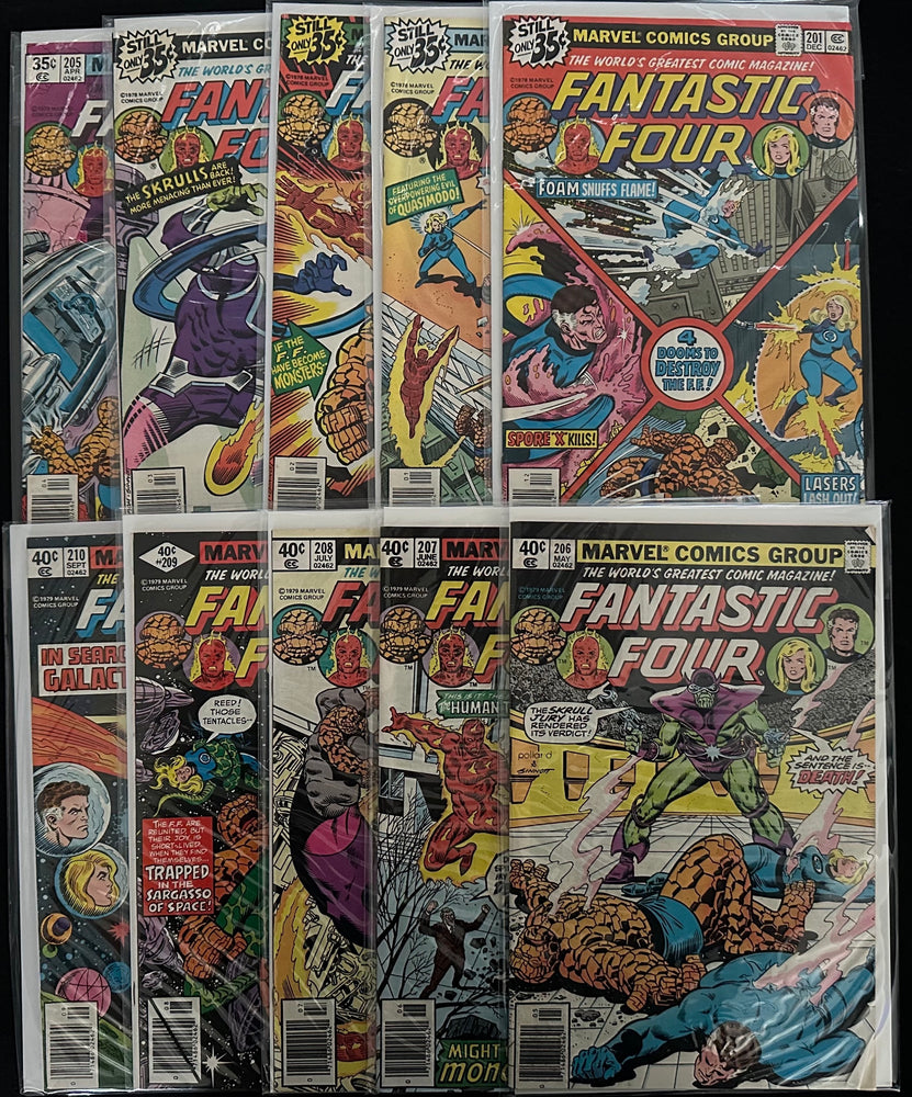 Fantastic Four #201-210 (10 Issues)