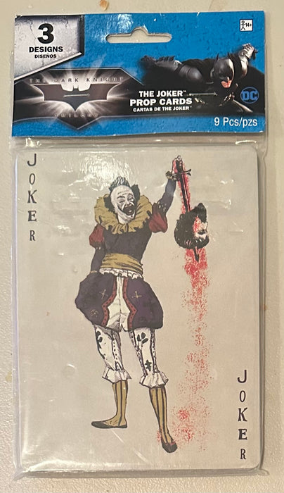 Batman The Dark Knight, The Joker Oversized Prop Cards 3 Designs - 9 Pieces
