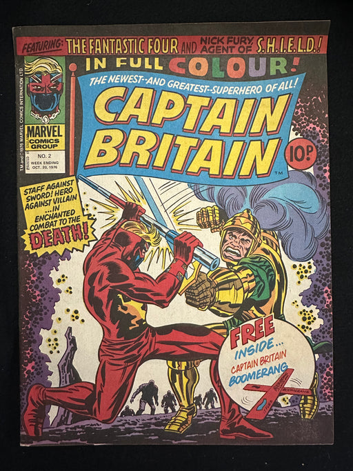 Captain Britain #  2  FN- (5.5) With Boomerang
