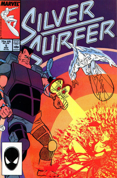 Silver Surfer #  5 Newsstand Vol. 3 VF- (7.5)