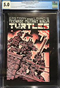 Teenage Mutant Ninja Turtles #  1 (Second Printing) CGC 5.0