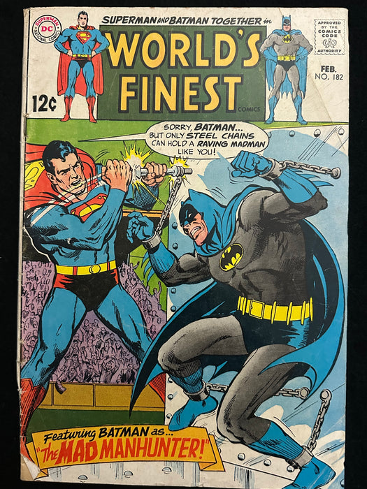 World's Finest Comics #182   GD+ (2.5)