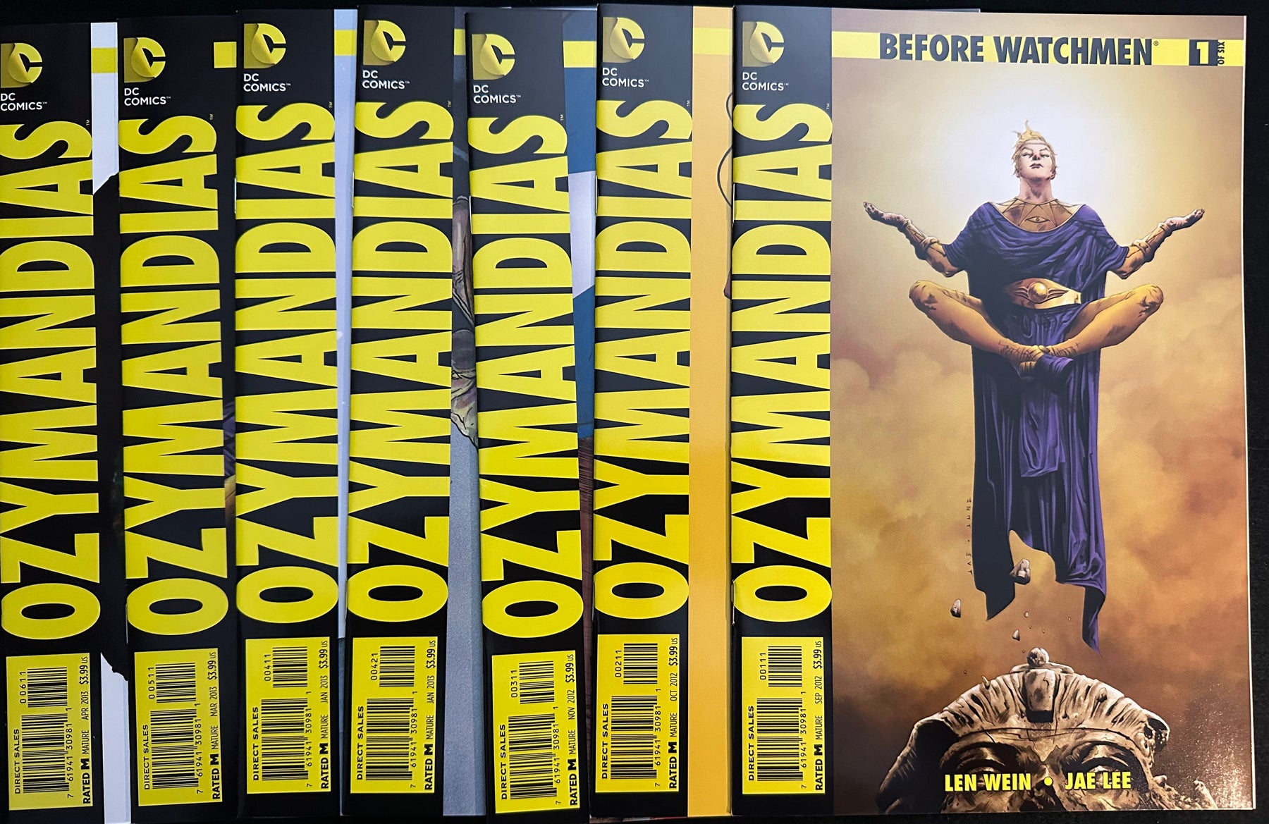 Before Watchmen: Ozymandias #1-6  NM+ (9.6) Plus #4 Variant