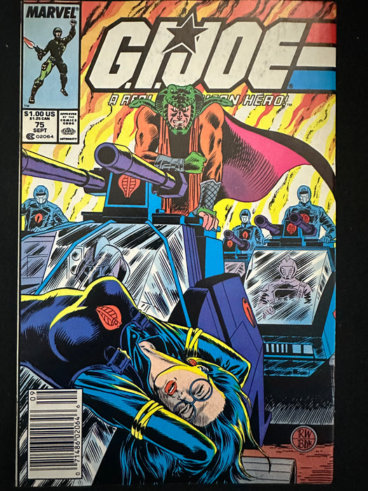 G.I. Joe, A Real American Hero # 75 Newsstand NM (9.4)