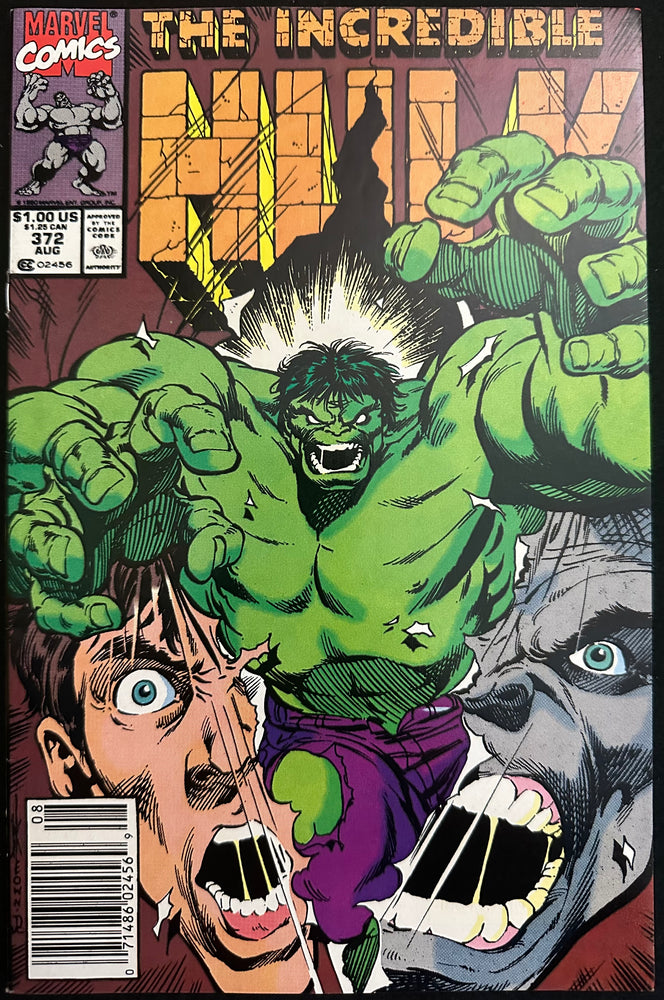 Incredible Hulk #372  Newsstand NM- (9.2)