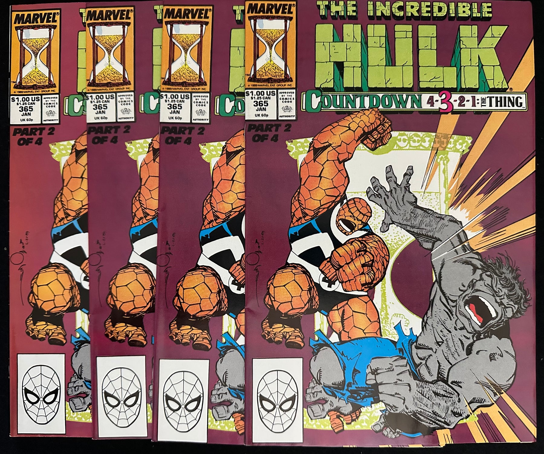 Incredible Hulk #365 NM- (9.2) 4 Copies